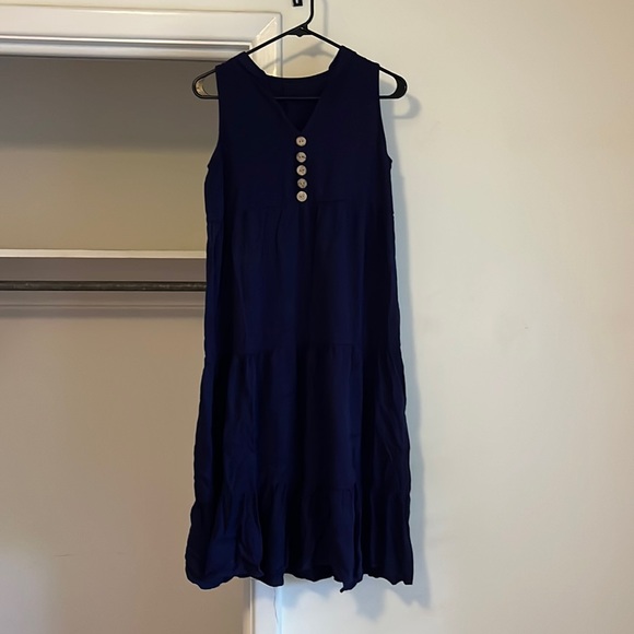 Extra small navy blue dress. - Picture 1 of 3